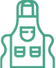 Outline of a cooking apron