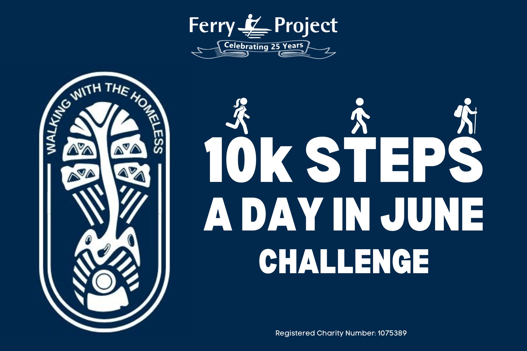Walking with the Homeless: 10K Steps a day in June Challenge